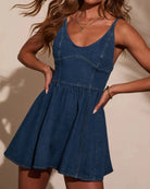Gympie Saddleworld Womens Shorts- Skirts - Dresses Denim Dress Womens High Waisted