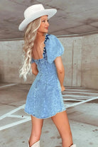 Gympie Saddleworld Womens Shorts- Skirts - Dresses Denim Dress Womens Slim Fit
