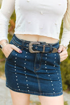 Gympie Saddleworld Womens Shorts- Skirts - Dresses Western Buckle Skirt Womens Line Studded Detail