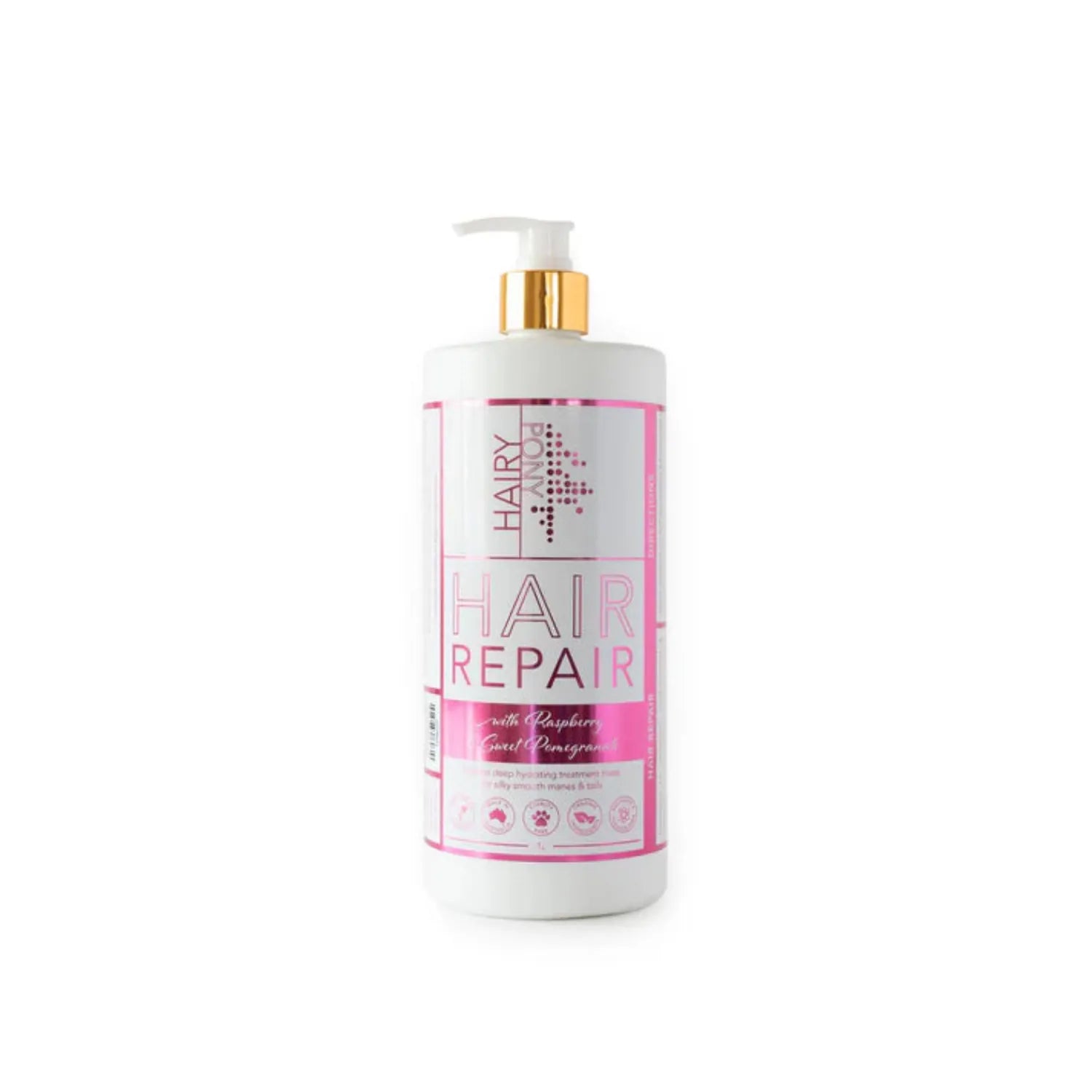 Hairy Pony Vet - Feed 1L Hairy Pony Hair Repair Raspberry & Sweet Pomegranate