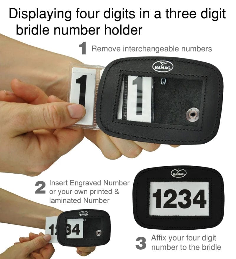 Hamag Bridle Accessories Hamag 4 Digit Spare Bridle Number Inserts