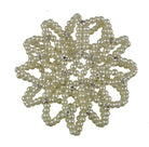 Hamag Hair Accessories Pearl Bun Hair Net with Crystals