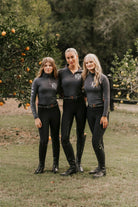 Hampton and Harlow Equestrian Womens Jodhpurs & Breeches XS / Black Hampton & Harlow Equestrian Tights Womens (HHLADIESTIGHTS)