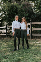 Hampton and Harlow Equestrian Womens Jodhpurs & Breeches XS / Olive Hampton & Harlow Equestrian Tights Womens (HHLADIESTIGHTS)