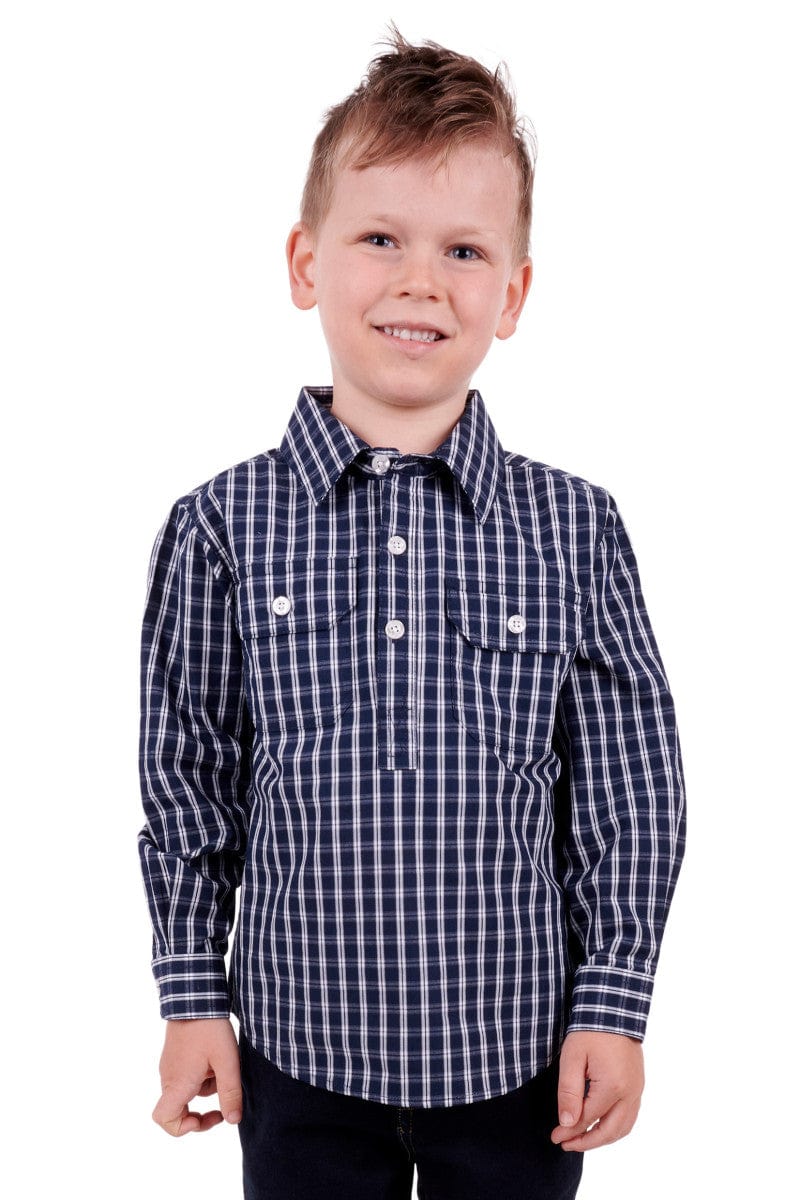 Hard Slog Kids Shirts 02 / Navy Hard Slog Shirt Kids Alon (H3S7101180)