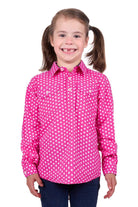 Hard Slog Kids Shirts 02 / Pink Hard Slog Shirt Girls Kelly Half Button