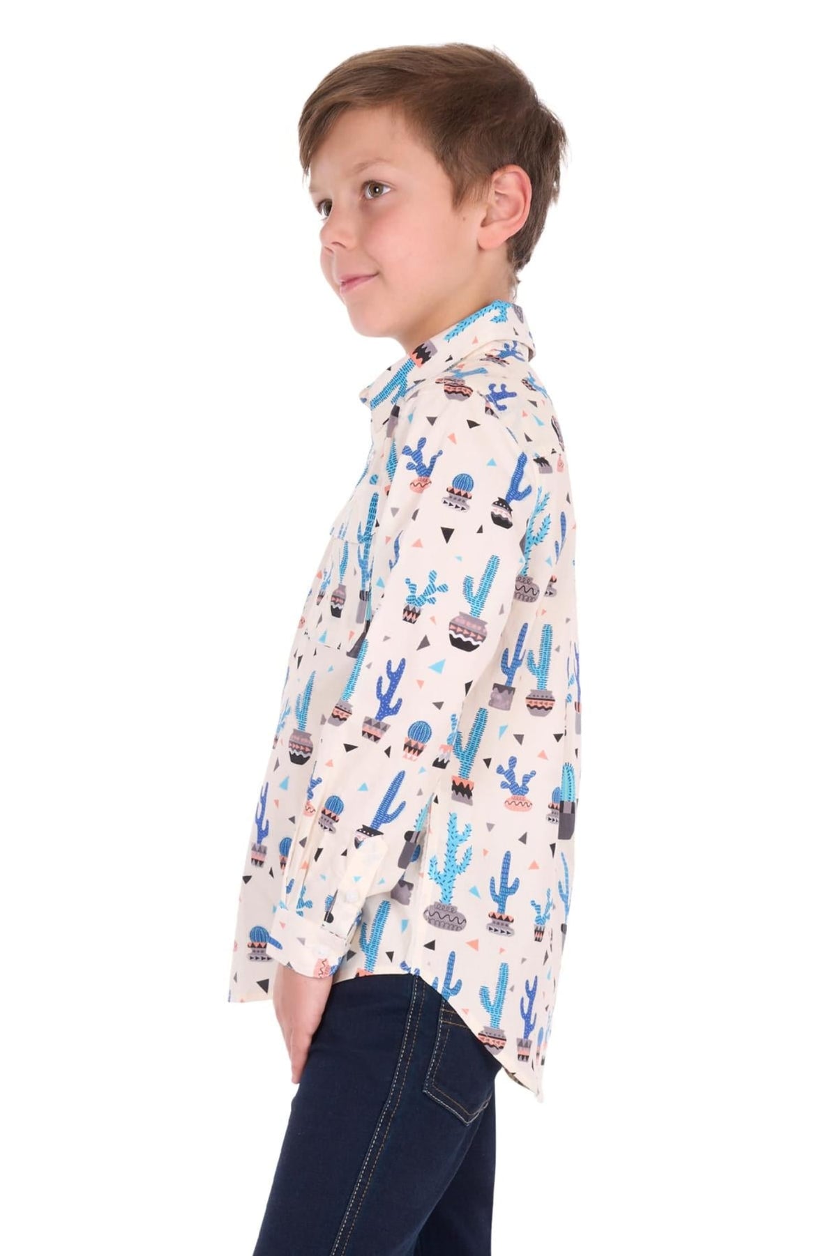 Hard Slog Kids Shirts Hard Slog Shirt Boys Rocky Half Button