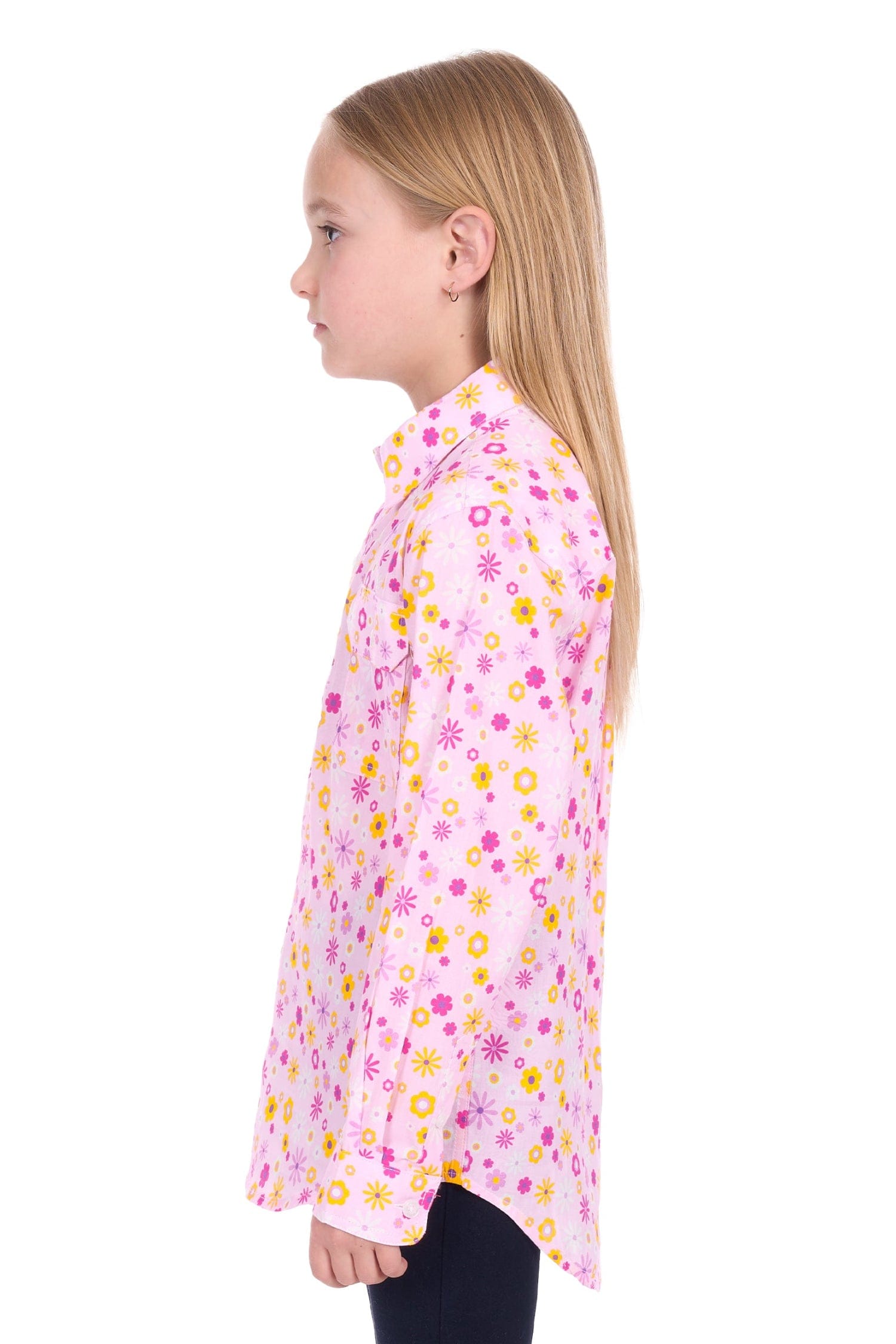 Hard Slog Kids Shirts Hard Slog Shirt Girls Daisy Half-Button