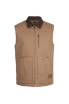 Hard Slog Mens Jumpers- Jackets - Vests XS / Mushroom Hard Slog Vest Mens Canvas