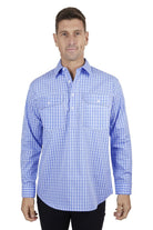 Hard Slog Mens Shirts S / Blue/White Hard Slog Shirt Mens Ron