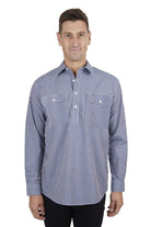 Hard Slog Mens Shirts S / Navy/Tan Hard Slog Shirt Mens Bobbie