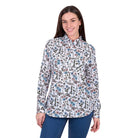 Hard Slog Womens Shirts 08 / Blue Hard Slog Shirt Womens Alice Half Button