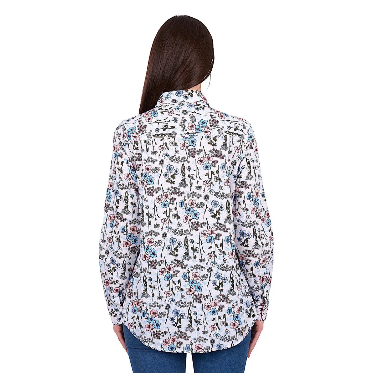 Hard Slog Womens Shirts 08 / Blue Hard Slog Shirt Womens Alice Half Button
