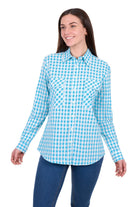 Hard Slog Womens Shirts 08 / Blue/White Hard Slog Shirt Womens Fay Full Button