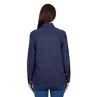 Hard Slog Womens Shirts 08 / Dark Navy Hard Slog Shirt Womens Cherry Half Button
