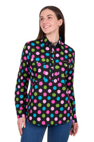 Hard Slog Womens Shirts 08 / Multi Hard Slog Shirt Womens Rena Half-Button