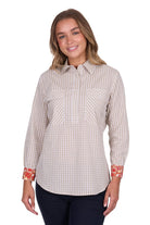 Hard Slog Womens Shirts 08 / Natural Hard Slog Shirt Womens Sara 1/2 Button