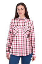 Hard Slog Womens Shirts 08 / Pink Hard Slog Shirt Womens Rachel Full Button