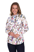 Hard Slog Womens Shirts 08 / White Hard Slog Shirt Womens Jolie Full Button