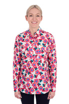Hard Slog Womens Shirts 10 / Pink/Multi Hard Slog Shirt Womens Lorri Half Button