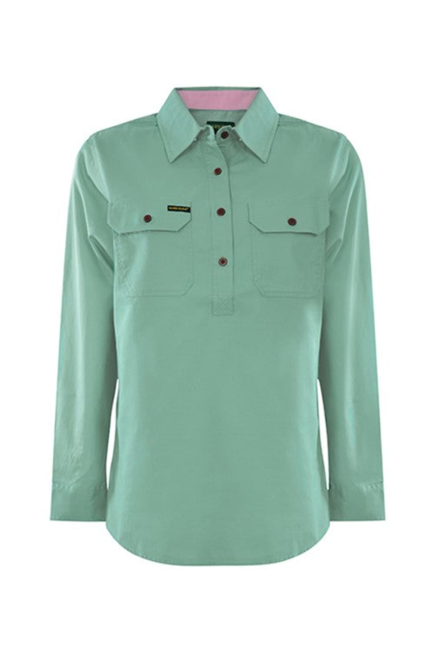 Hard Slog Womens Shirts 12 / Sage Hard Slog Shirt Womens Light Cotton Half Button