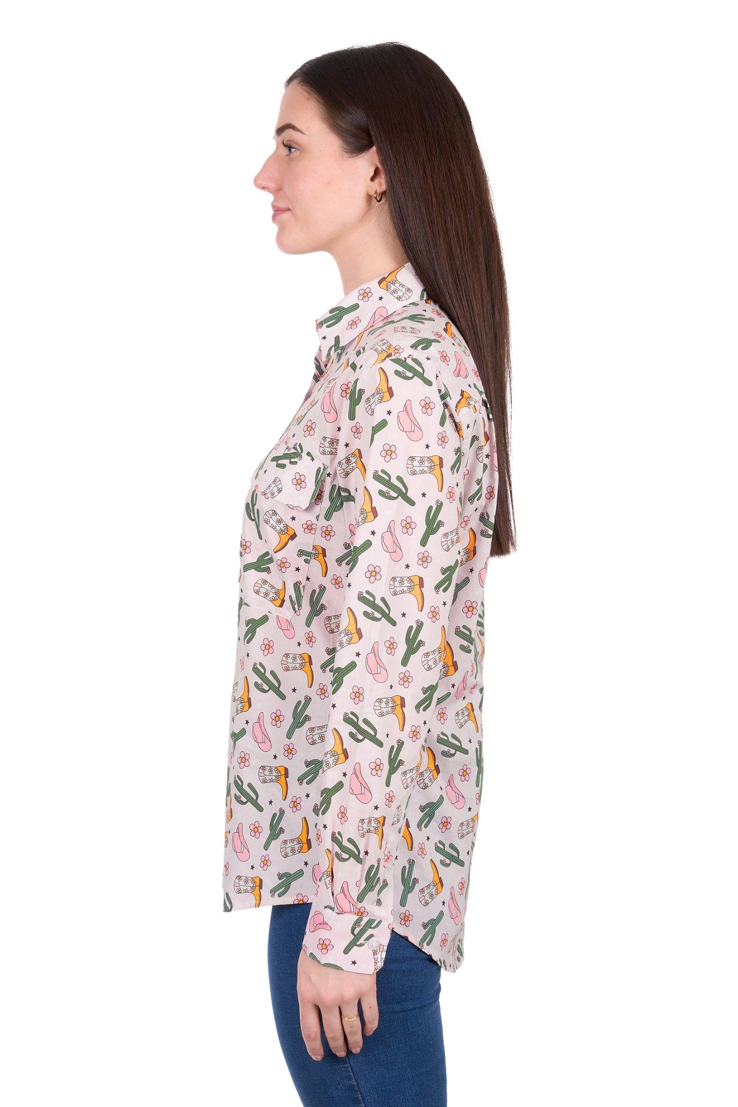 Hard Slog Womens Shirts Hard Slog Shirt Womens Cleo Half-Button