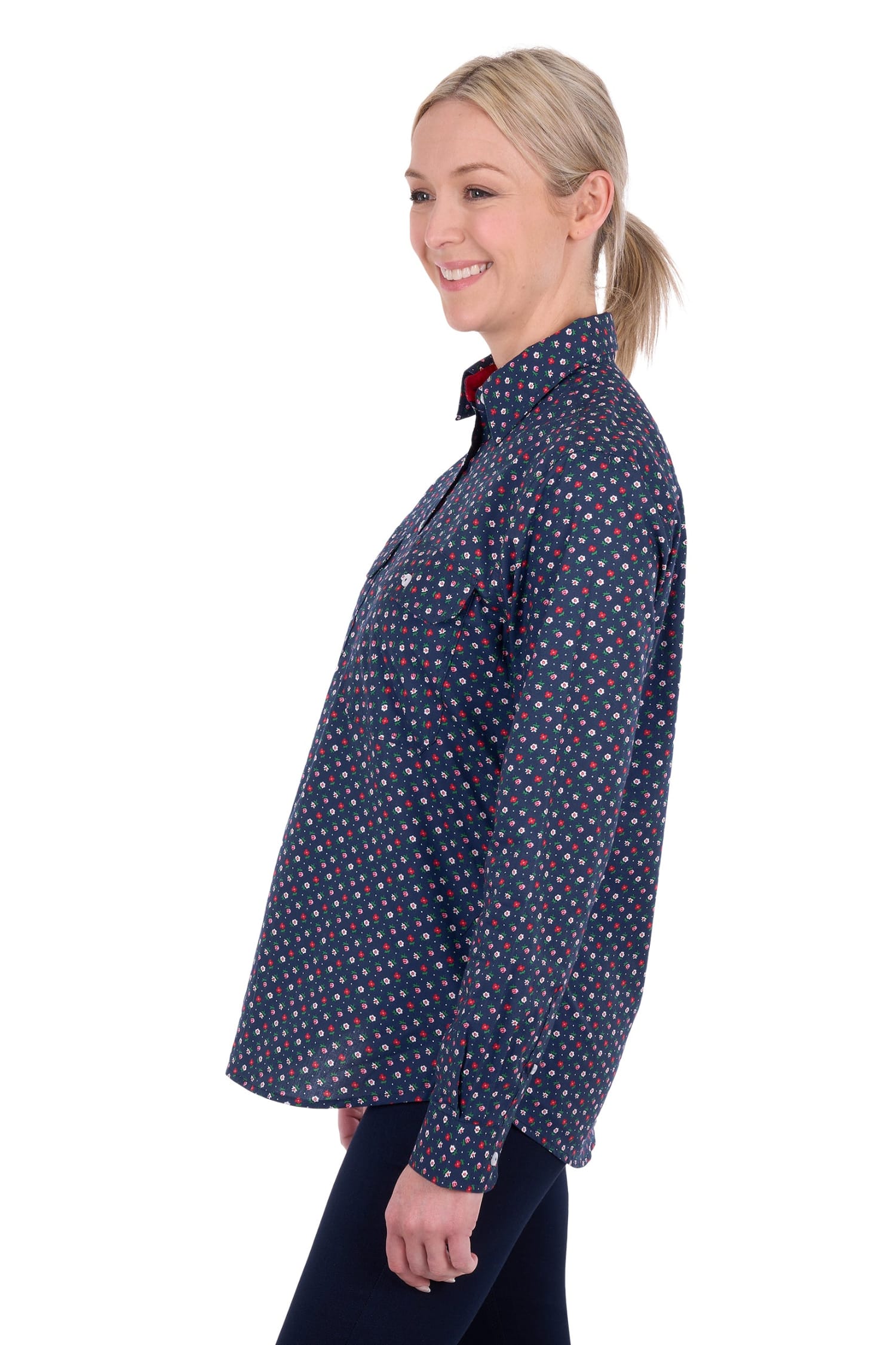 Hard Slog Womens Shirts Hard Slog Shirt Womens Fiora Half Button