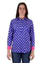 Hard Slog Womens Shirts Hard Slog Shirt Womens Half Button Anette