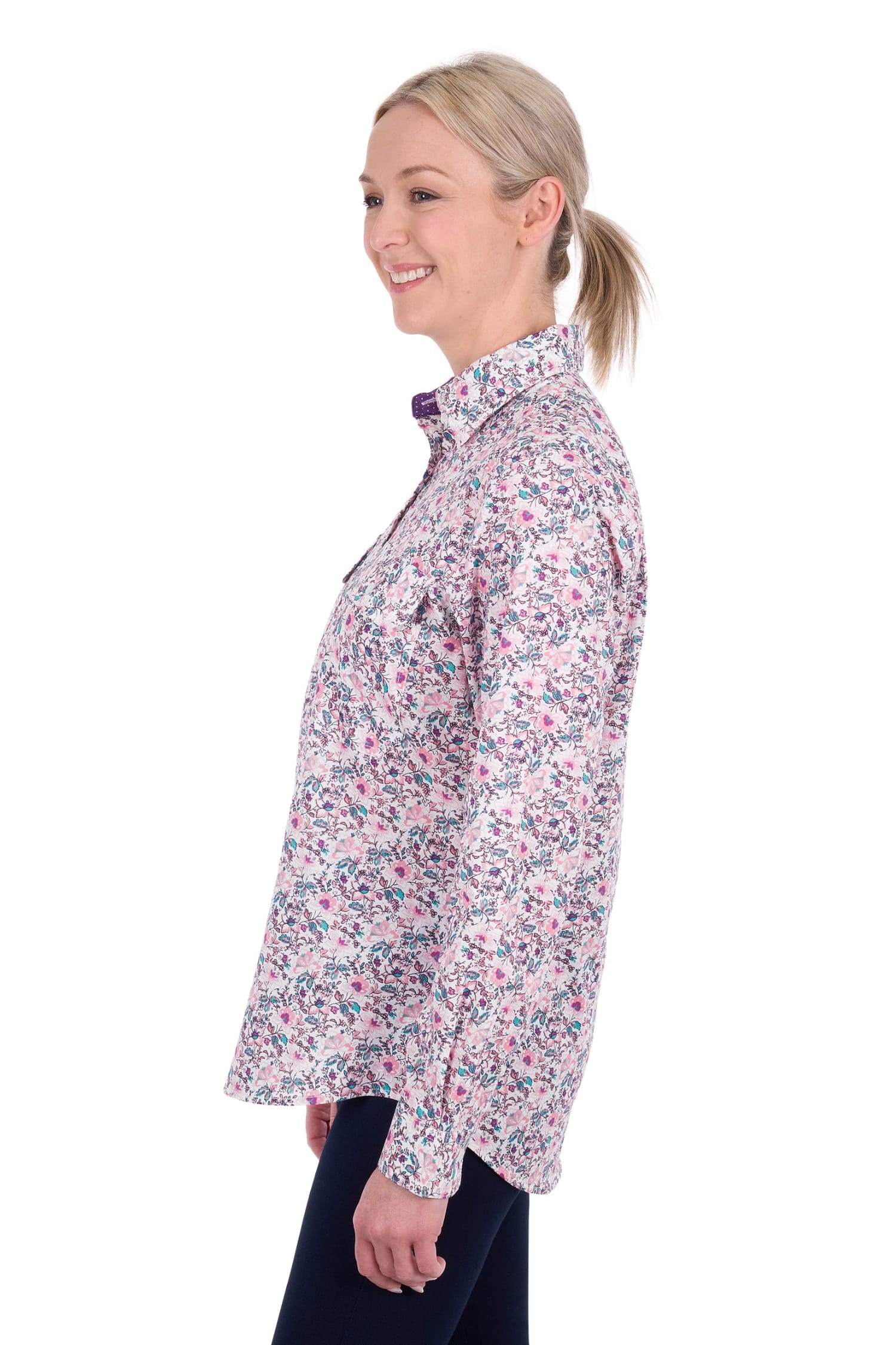 Hard Slog Womens Shirts Hard Slog Shirt Womens Joyce Half Button