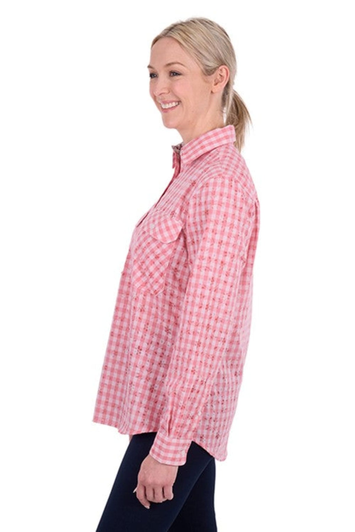 Hard Slog Womens Shirts Hard Slog Shirt Womens Raquel Half Button