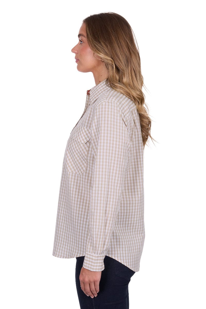Hard Slog Womens Shirts Hard Slog Shirt Womens Sara 1/2 Button