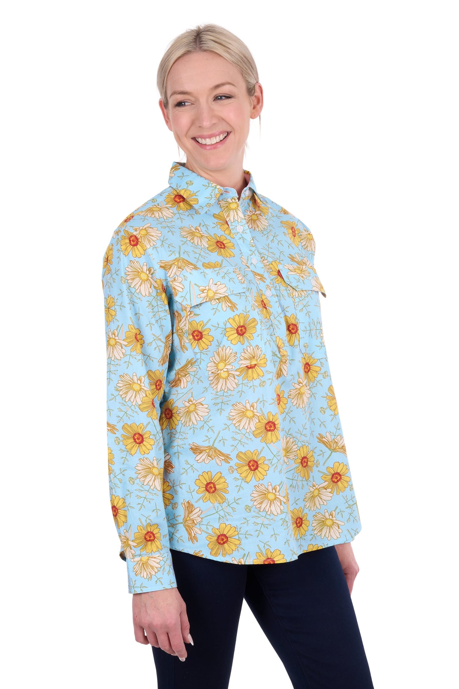 Hard Slog Womens Shirts Hard Slog Shirt Womens Sunday Half Button