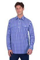 Hard Slog Womens Shirts S / Royal/White Hard Slog Shirt Mens Levers 1/2 Button