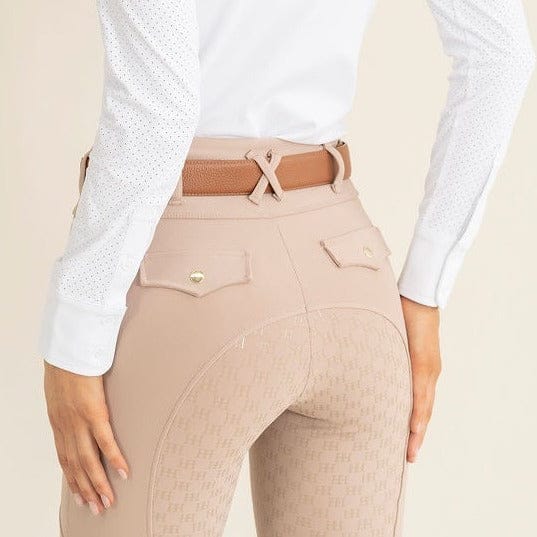 HH Equestrian Womens Jodhpurs - Breeches 2XS / Beige HH Equestrian Tights Womens
