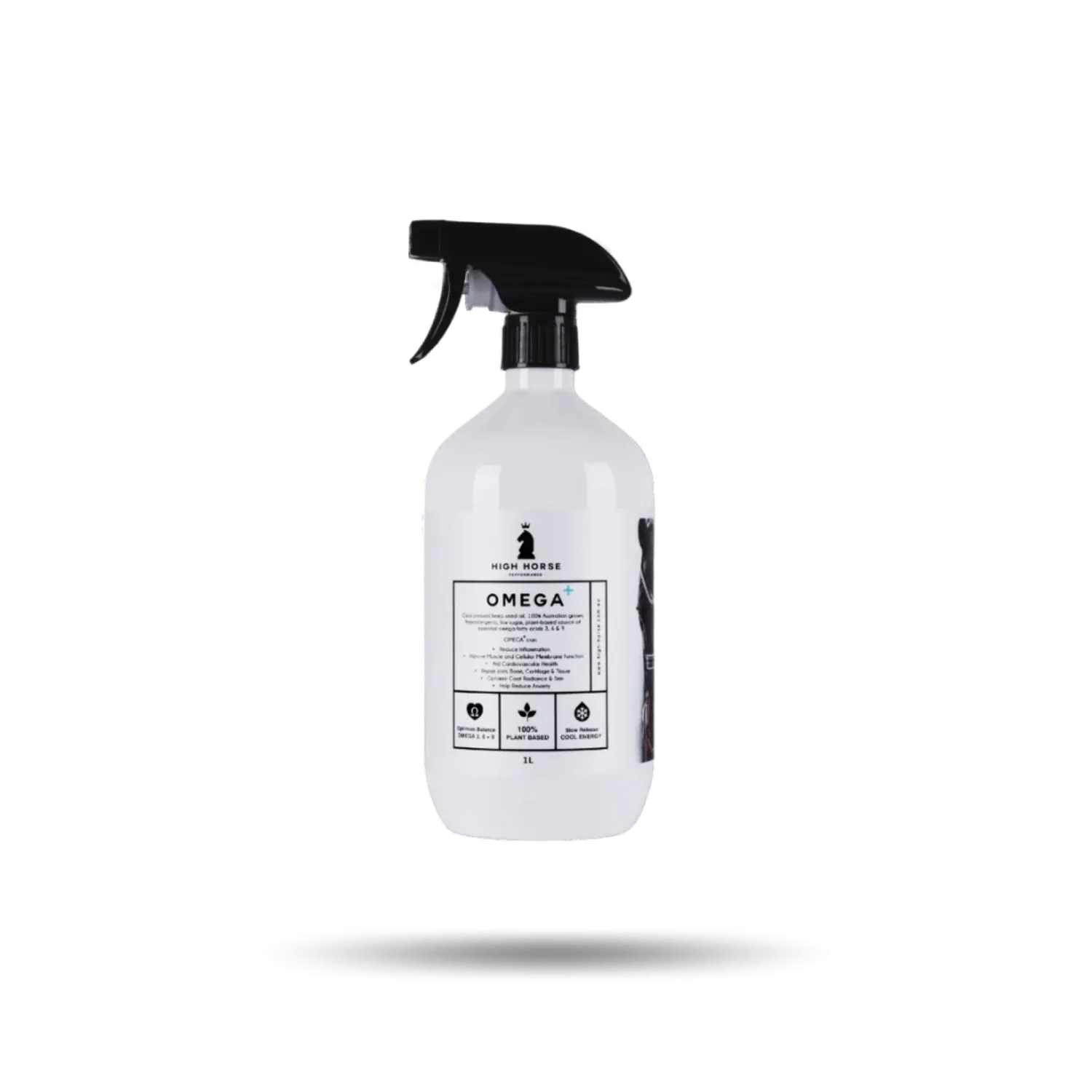 High Horse Vet - Feed 1L High Horse Omega+ Oil Hemp Seed