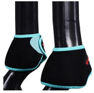 Hilason Horse Boots & Bandages S / Black/Turquoise Hilason Bell Boots No-Turn