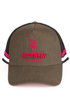 Hitchley and Harrow Caps Dark Olive/Black/Hot Pink Hitchley & Harrow Cap Trucker