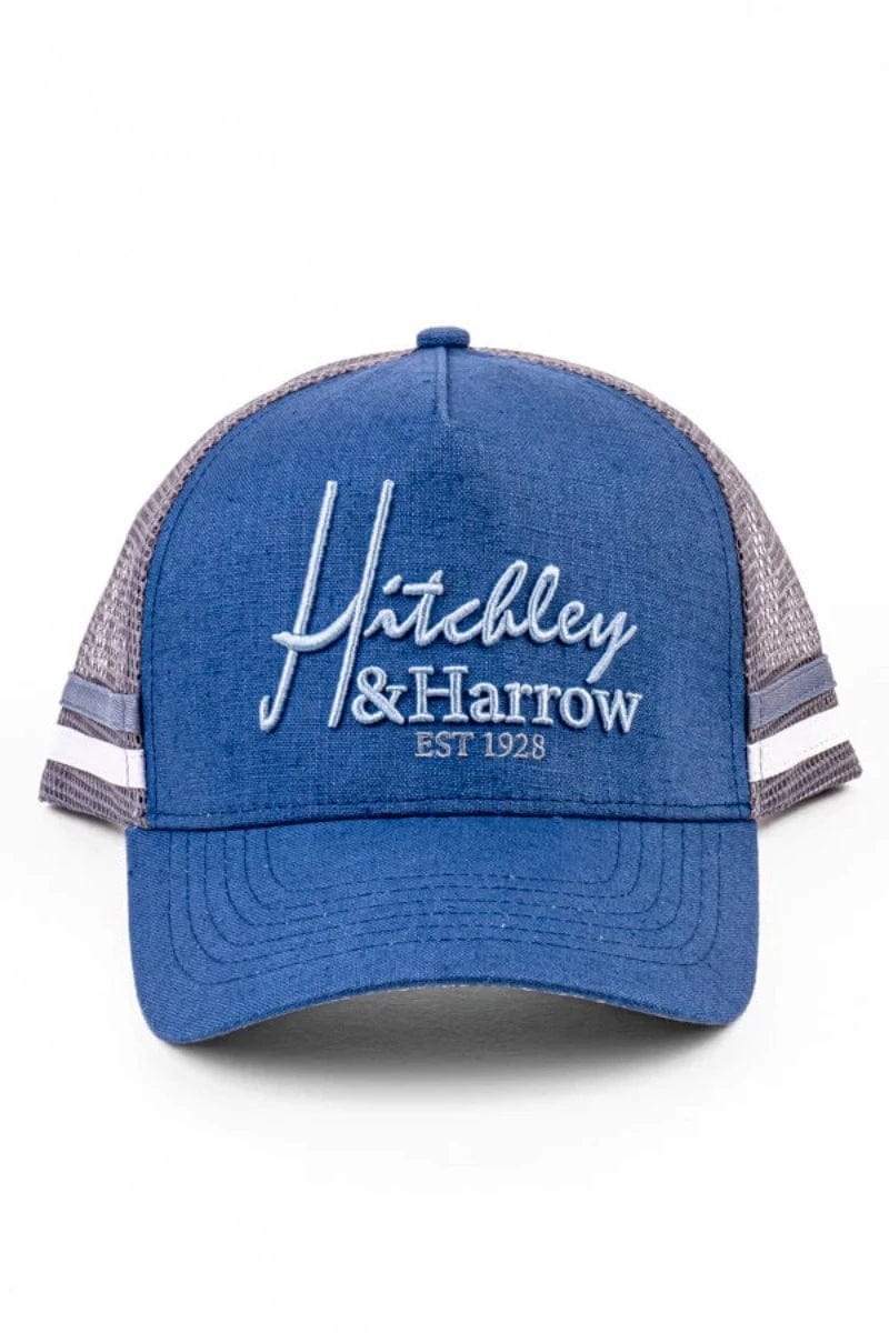 Hitchley and Harrow Caps Petrol/Blue Hitchley & Harrow Trucker Cap (HHTRUCKERPB)