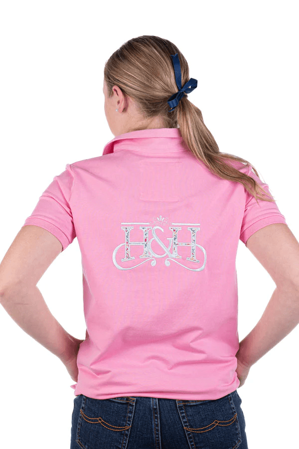 Hitchley and Harrow Kids Tops Hitchley & Harrow Junior Kids Polo Candy Pink