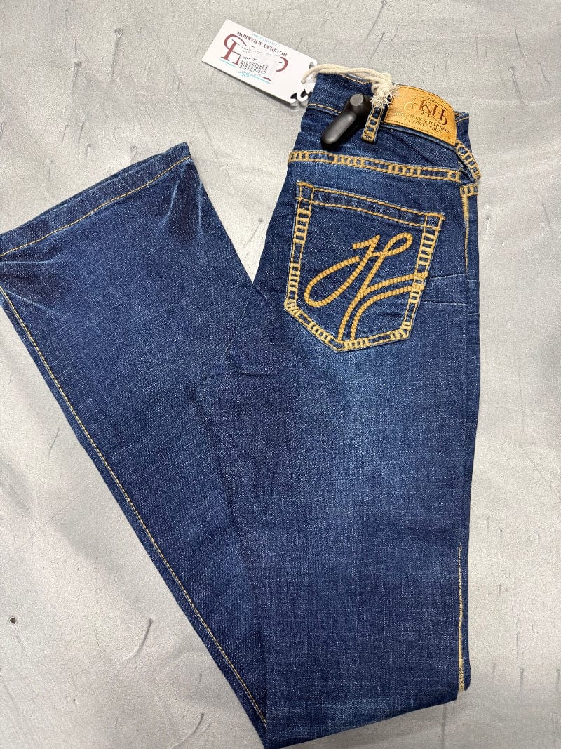 Hitchley and Harrow Womens Jeans 24x35 Hitchley & Harrow Jeans Womens Ultra High Rise Tan Stitch