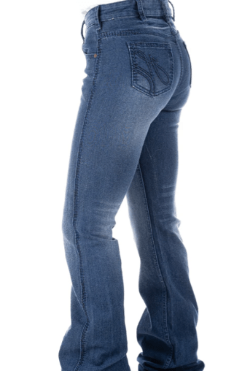 Hitchley and Harrow Womens Jeans 25x35 Hitchley & Harrow Clinton High Rise Jeans Navy Stitch