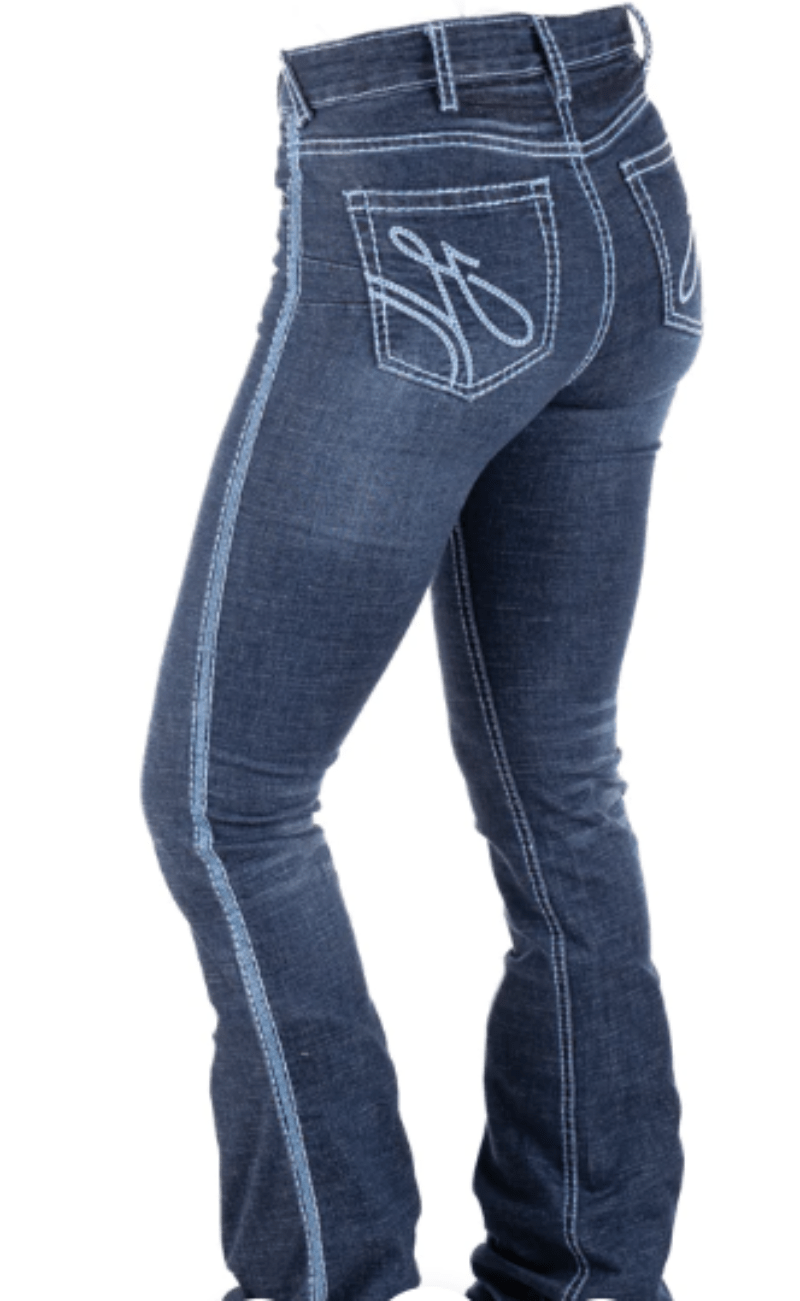 Hitchley and Harrow Womens Jeans Hitchley & Harrow Jeans Ultra High Rise Arlington Baby Blue Stitch