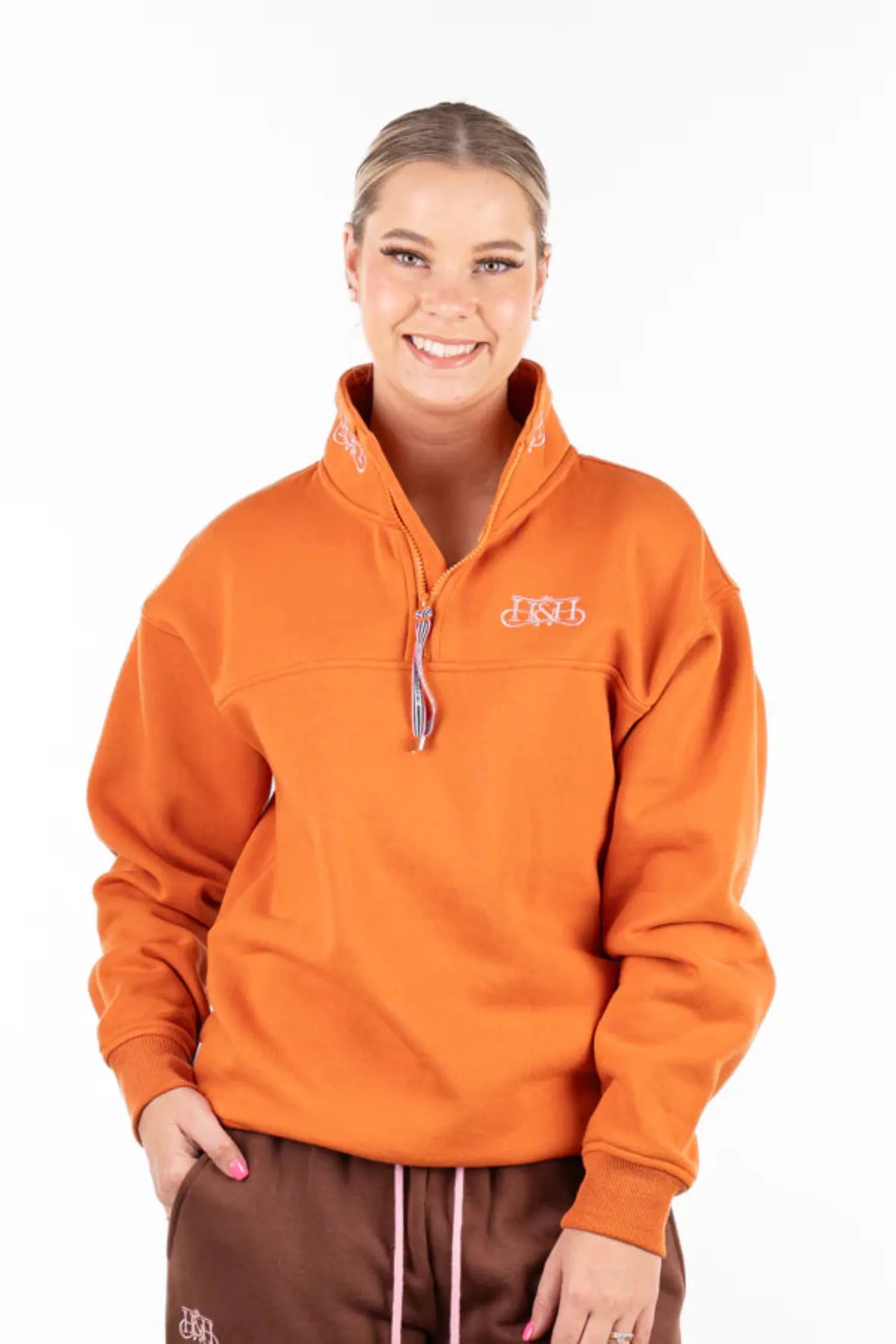 Hitchley and Harrow Womens Jumpers- Jackets - Vests Hitchley & Harrow Jumper Womens Winter Collection 1/4 Zip