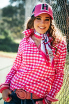 Hitchley and Harrow Womens Shirts 06 / Hot Pink Hitchley & Harrow Shirt Womens Gingham