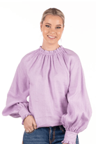 Hitchley and Harrow Womens Shirts 2XS / Lilac Hitchley & Harrow Shirt Womens Linen Collection