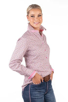 Hitchley and Harrow Womens Shirts Hitchley & Harrow Shirt Womens Fitted Pink Floral