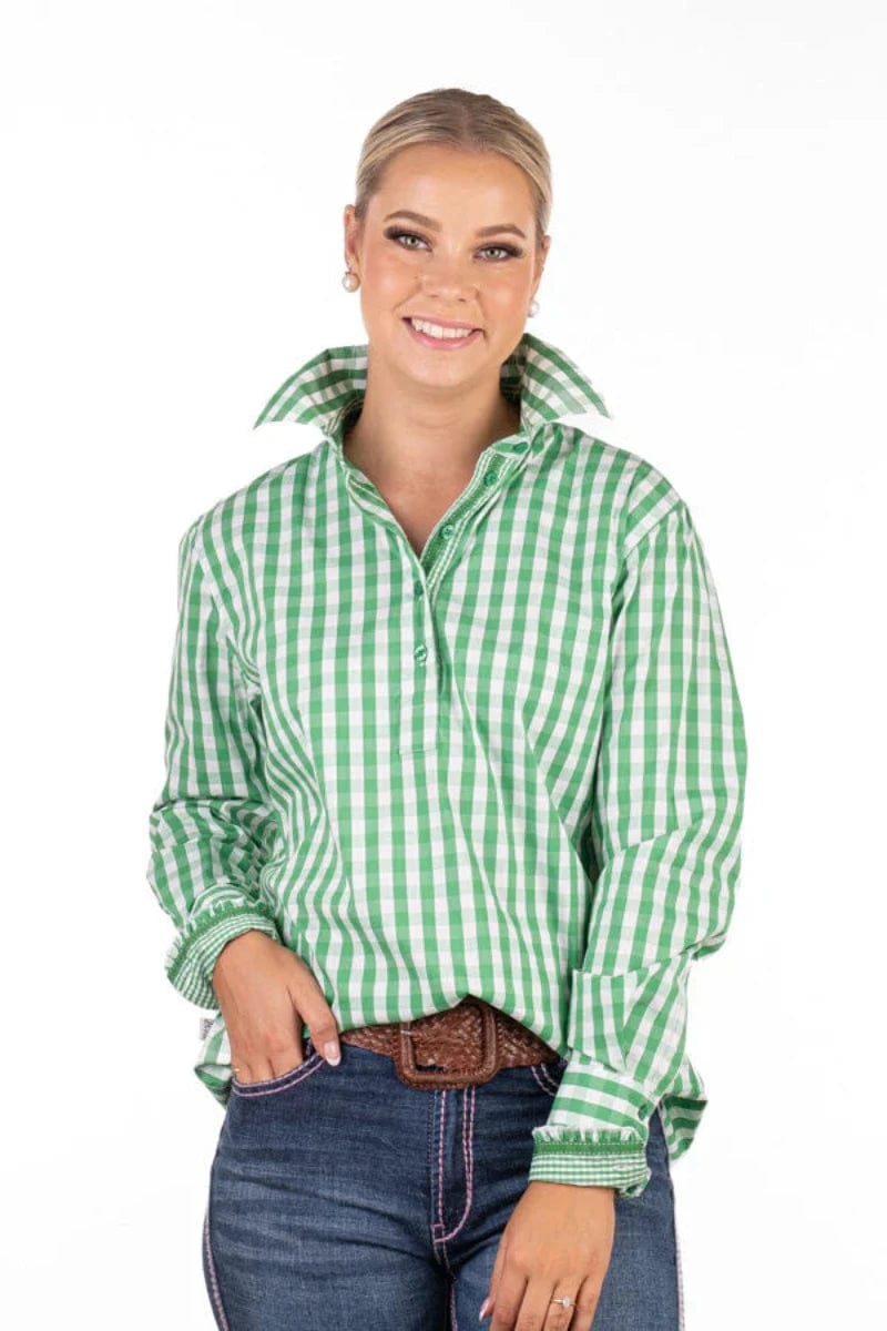 Hitchley and Harrow Womens Shirts Hitchley & Harrow Shirt Womens Gingham Check