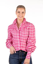 Hitchley and Harrow Womens Shirts Hitchley & Harrow Shirt Womens Linen Gathered Sleeve