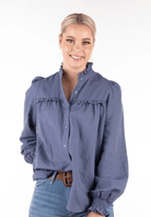 Hitchley and Harrow Womens Shirts Hitchley & Harrow Top Womens Linen