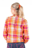 Hitchley and Harrow Womens Shirts Hitchley & Harrow Top Womens Linen Collection Check